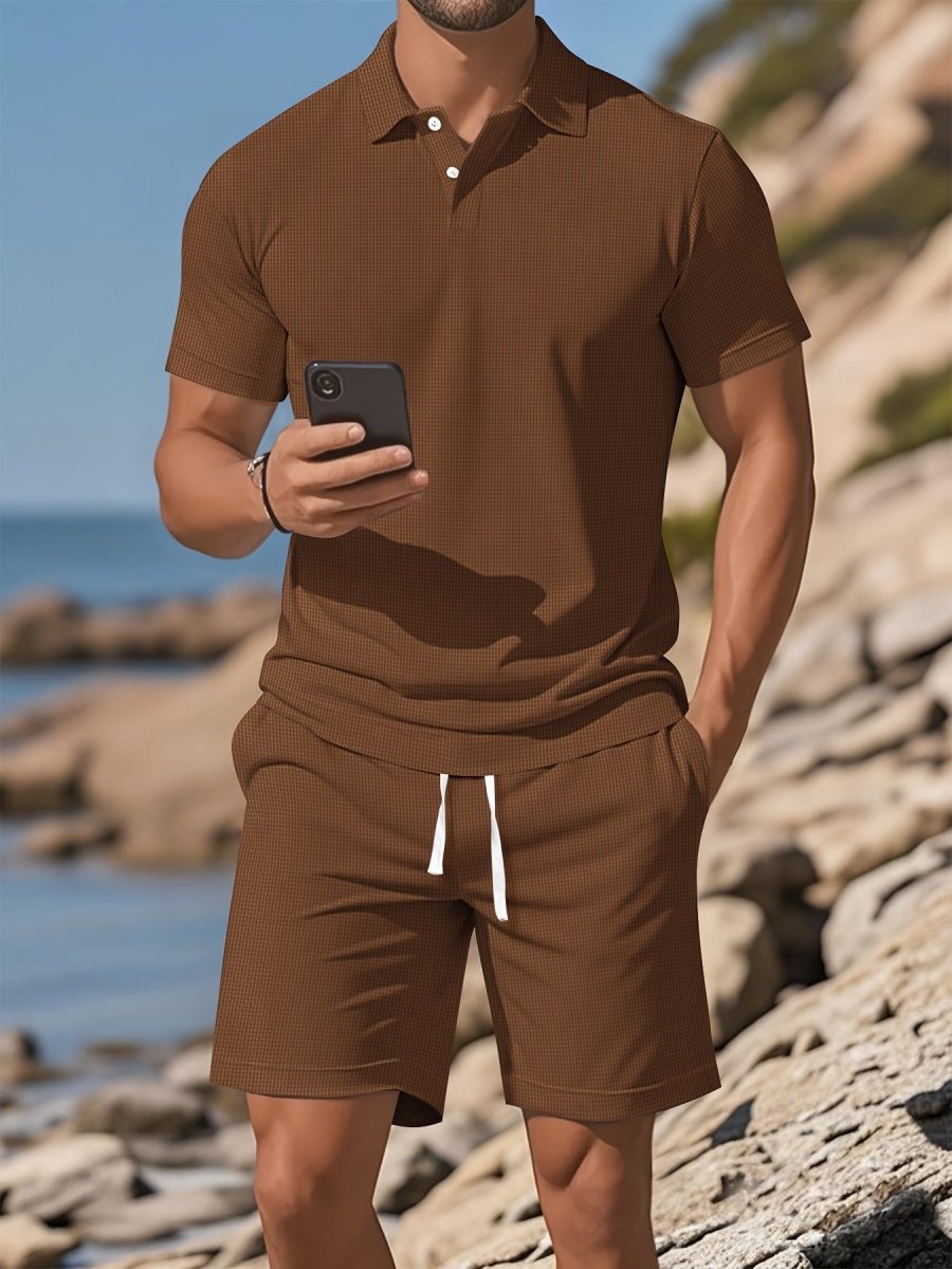[BUY 1 GET 1 FREE] Prague Premium Shirt & Shorts Set